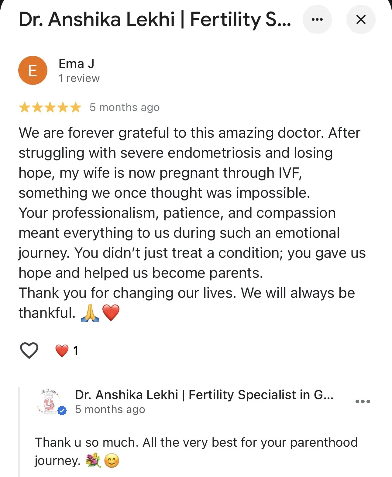 Patient Testimonials